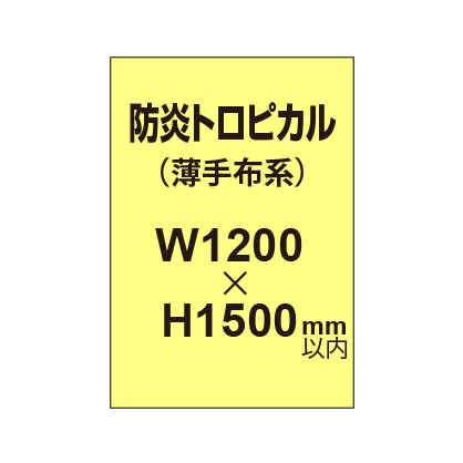 防炎トロピカル （薄手布系）【W1200?H1500mm以内】