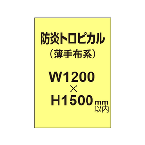 防炎トロピカル （薄手布系）【W1200?H1500mm以内】