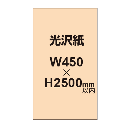 【幅450×縦2500mm以内】ポスター印刷（光沢紙）