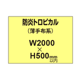 防炎トロピカル （薄手布系）【W2000?H500mm以内】