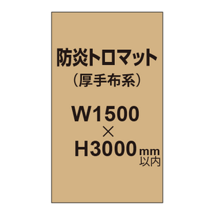 防炎トロマット （厚手布系）【W1500?H3000mm以内】