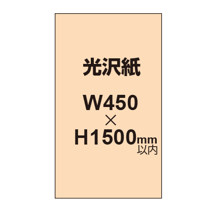 【幅450×縦1500mm以内】ポスター印刷（光沢紙）