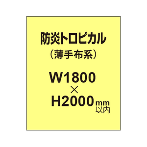 防炎トロピカル （薄手布系）【W1800?H2000mm以内】