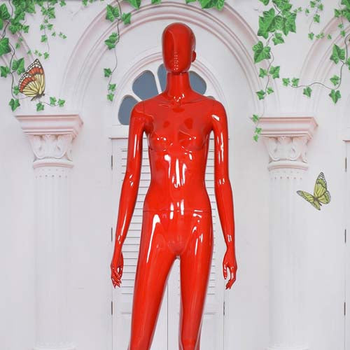 女性マネキン グロスレッドでアパレル展示に最適 | 店舗什器の通販なら