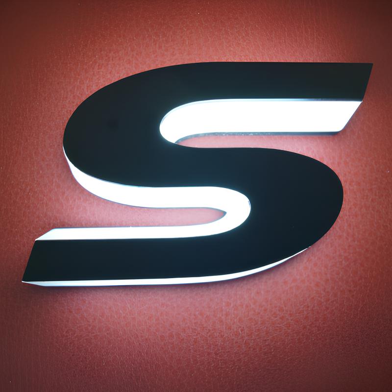 BOLS 青色 立体文字 照明 BOLS 青色 立体文字 照明