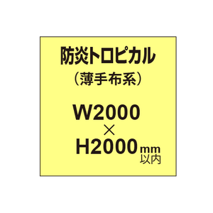 防炎トロピカル （薄手布系）【W2000?H2000mm以内】