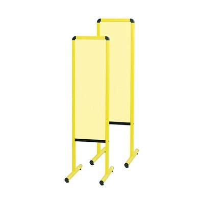 <国産>カラフル案内板 スチールカラーボードイエロー(両面)