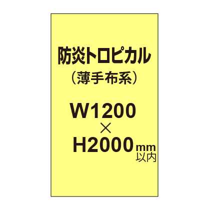 防炎トロピカル （薄手布系）【W1200?H2000mm以内】