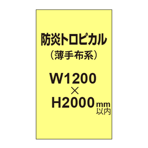 防炎トロピカル （薄手布系）【W1200?H2000mm以内】