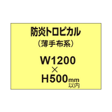 防炎トロピカル （薄手布系）【W1200?H500mm以内】