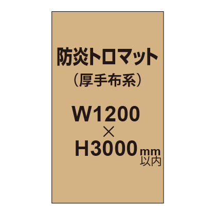 防炎トロマット （厚手布系）【W1200?H3000mm以内】