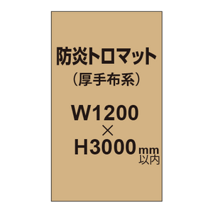 防炎トロマット （厚手布系）【W1200?H3000mm以内】