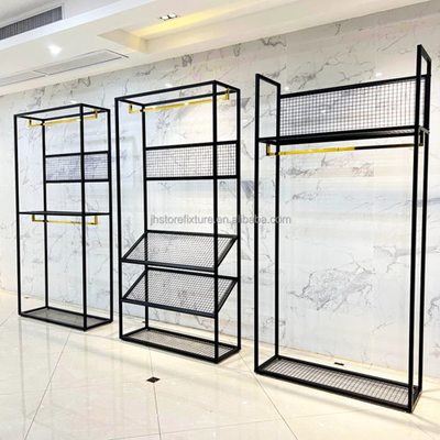 ブラックメタルハンガーラック テーラードスーツ向けカスタマイズ可能｜誉PRINTING