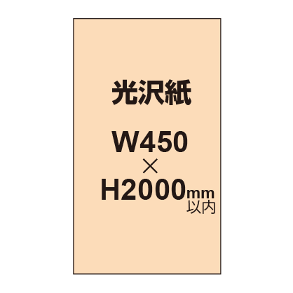 【幅450×縦2000mm以内】ポスター印刷（光沢紙）