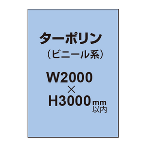 ターポリン印刷【W2000×H〜3000mm以内】