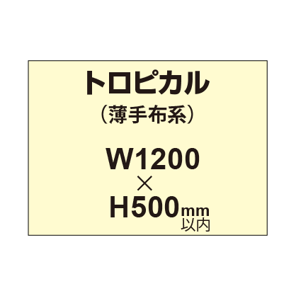 トロピカル （薄手布系）【W1200?H500mm以内】