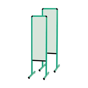 <国産>カラフル案内板 スチールカラーボードグリーン(両面)