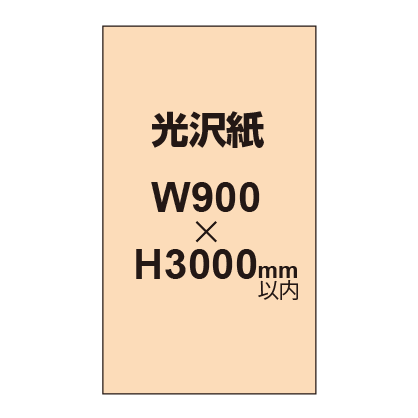 【幅900×縦3000mm以内】ポスター印刷（光沢紙）