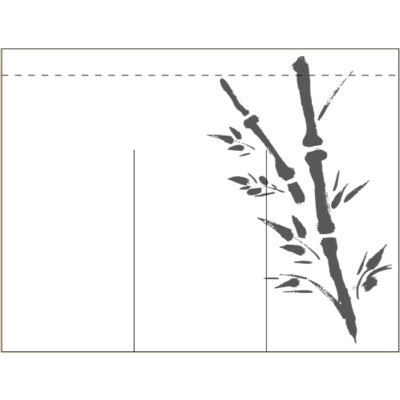 のれん-004017012 竹(白地)｜誉PRINTING
