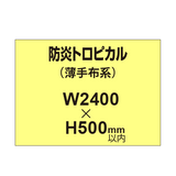 防炎トロピカル （薄手布系）【W2400?H500mm以内】