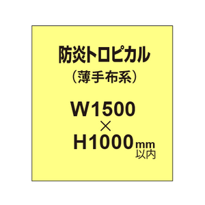 防炎トロピカル （薄手布系）【W1500?H1000mm以内】