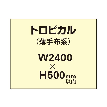 トロピカル （薄手布系）【W2400?H500mm以内】