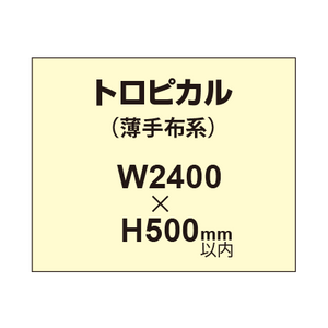 トロピカル （薄手布系）【W2400?H500mm以内】