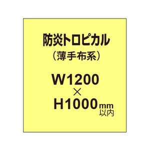 防炎トロピカル （薄手布系）【W1200?H1000mm以内】