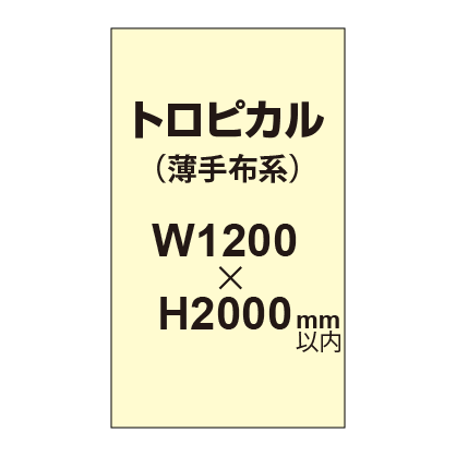 トロピカル （薄手布系）【W1200?H2000mm以内】