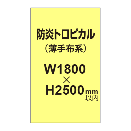 防炎トロピカル （薄手布系）【W1800?H2500mm以内】