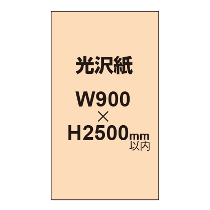 【幅900×縦2500mm以内】ポスター印刷（光沢紙）