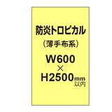 防炎トロピカル （薄手布系）【W600?H2500mm以内】