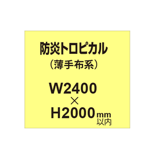 防炎トロピカル （薄手布系）【W2400?H2000mm以内】