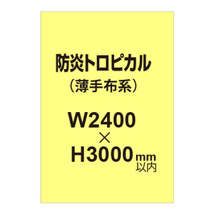 防炎トロピカル （薄手布系）【W2400?H3000mm以内】