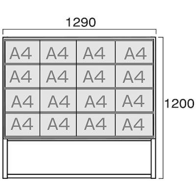 スタンド看板A4サイズ4列