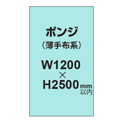 ポンジ （薄手布系）【W1200?H2500mm以内】