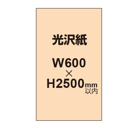 【幅600×縦2500mm以内】ポスター印刷（光沢紙）