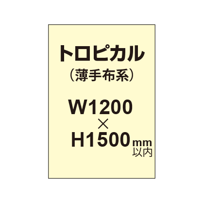 トロピカル （薄手布系）【W1200?H1500mm以内】