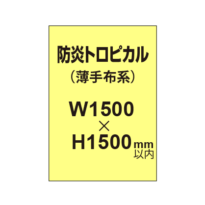 防炎トロピカル （薄手布系）【W1500?H1500mm以内】