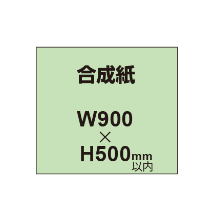 【幅900×縦500mm以内】ポスター印刷（合成紙）