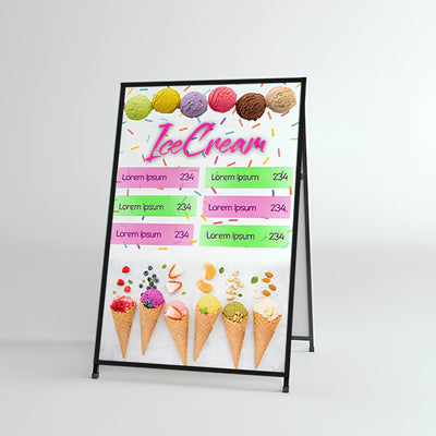 ブラックA型看板｜誉PRINTING