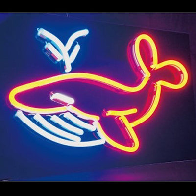 ネオン風LEDライト くじら｜誉PRINTING