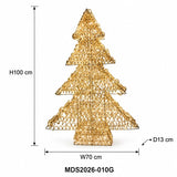 LEDクリスマスツリーオブジェ 100cm ゴールド装飾 サイズ・寸法画像｜誉PRINTING