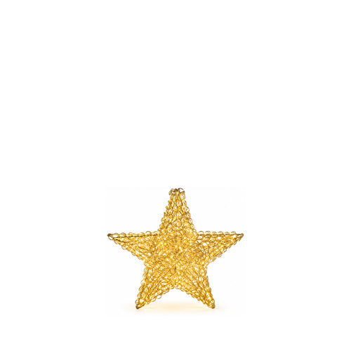 星型LEDライトオブジェ 50cm ゴールド装飾 商品画像｜誉PRINTING