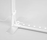 セゴライトボックス用LEDストリップ100cmを下部フレームに取り付けて点灯した状態｜誉PRINTING