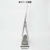 片面ポスタースタンド 省スペース設置 4辺開き