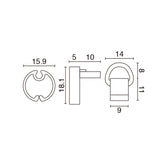 メディアホルダー(樹脂タイプ) 16ABS-1200 (2コセット)