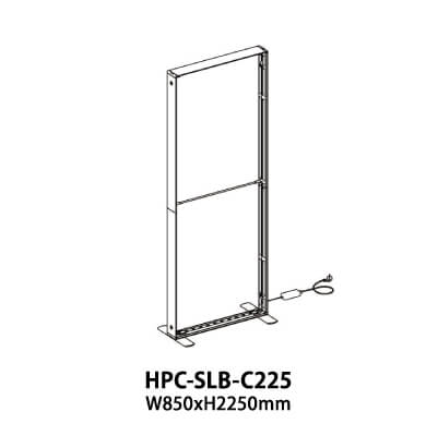 バックパネル　バックボード　システムパネル　別途スクリーンはご用意ください セゴLED内照式バックパネル(両面印刷) 85×225|バックパネルの通販なら