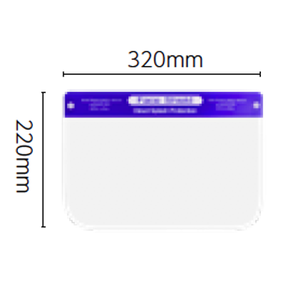 【コロナ対策】フェイスシールド (ロット販売: 100 枚セット)