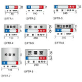 フリーサイズプレート 正面型:在空表示付